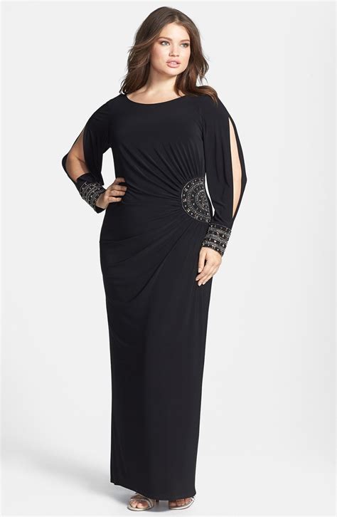 Formal Plus Size Dresses With Sleeves Style Jeans
