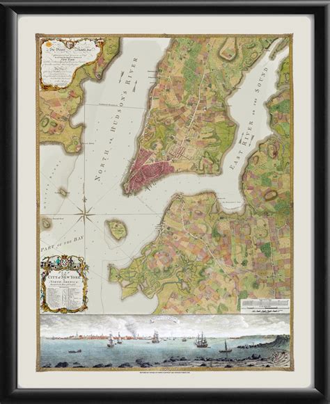 New York City Ny 1770 Vintage City Maps