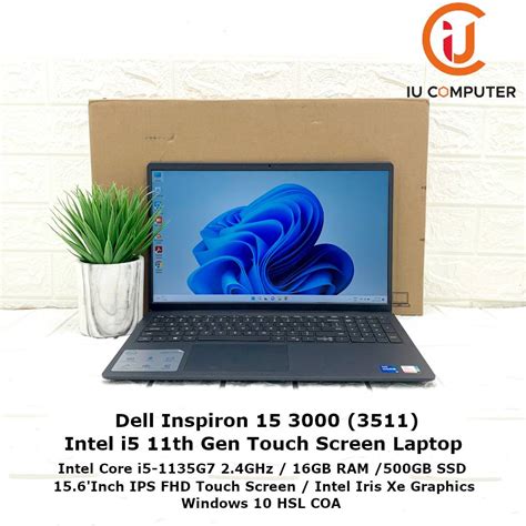 Dell Inspiron 15 3000 Touchscreen Intel Core I5 1135g7 16gb Ram 512gb