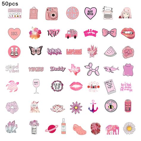 Pcs Stickers For Girl Cute Waterproof Aesthetic Trendy Stickers Hot Sex Picture