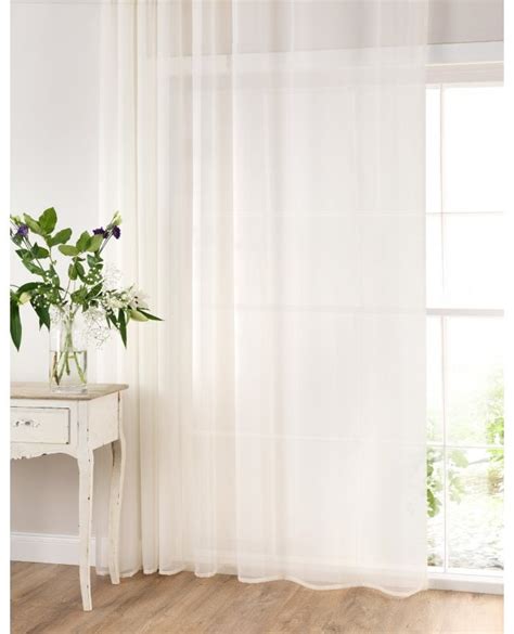 Ivory Tape Top Voile Panel From Net Curtains Direct
