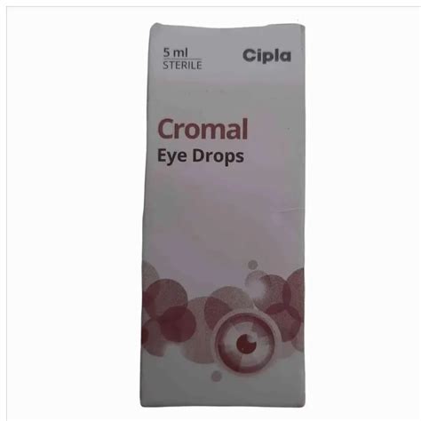 Cipla 5ml Cromal Eye Drop Packaging Size 1 At Rs 46bottle In