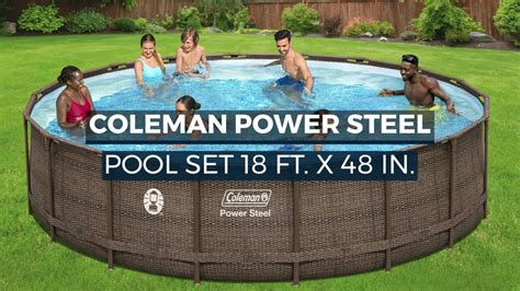 Coleman Power Steel X Round Above Ground Pool Set Youtube