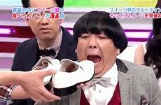 japanese japan game show gif gifs shows wtf weird will awkward tv shoe say make eat fun gameshow giphy games