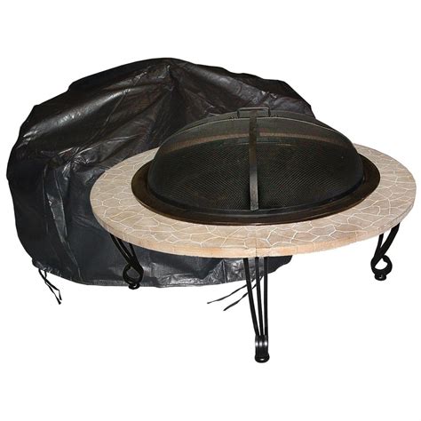 Fire Sense Large Outdoor Round Fire Pit Vinyl Cover
