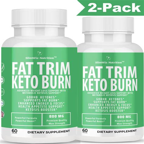 2 Pack Keto Trim Keto Diet Pills For Weight Loss Appetite Support