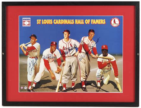Lot Detail - 1996 Stan Musial Bob Gibson Lou Brock Red Schoendienst