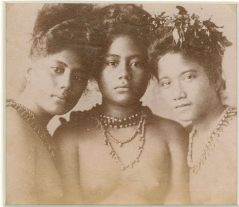 Samoan Beauties C1876 Samoan Women Vintage Portraits Native Girls