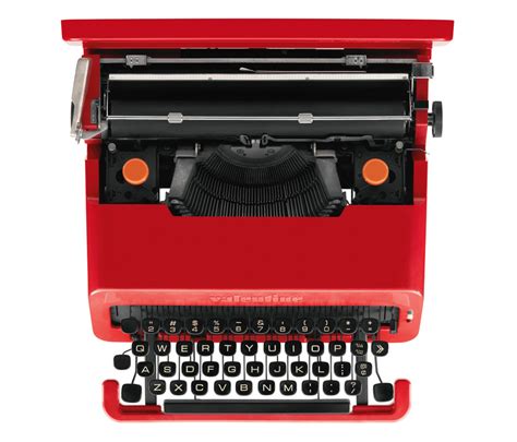 Glossy Sexy And Desirable An Original Olivetti Valentine Typewriter Makes A Perfect T