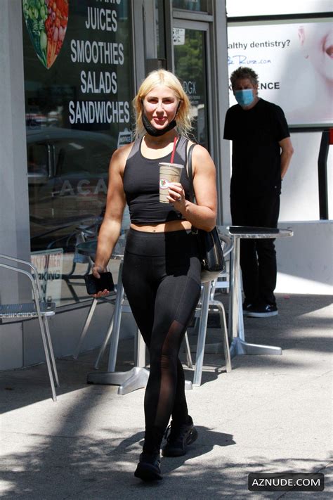 Emma Slater Treats Herself To A Healthy Drink After Her Morning Work