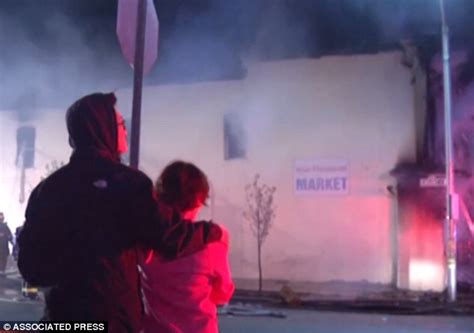 Baltimore Riots Mom And Son Watch Their Store Burn Down Without Insurance Daily Mail Online