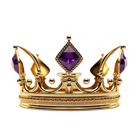 Golden And Purple Crown Crown Purple Princess Png Transparent Image