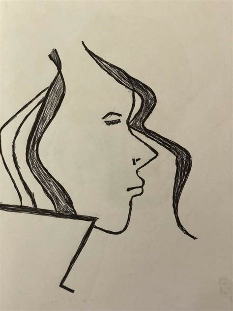Pencil Drawing Side Face Pencil Drawings Drawings Art