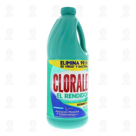 Blanqueador Cloralex El Rendidor Elimina Virus Y Bacterias 2 L