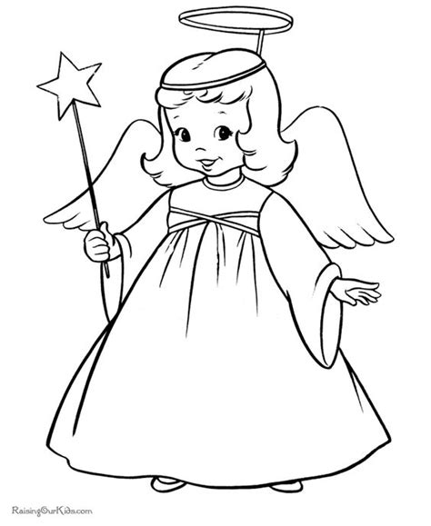 Free And Easy Christmas Angels To Print