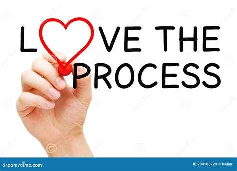 Love The Process Motivational Concept Stock Image Image Of