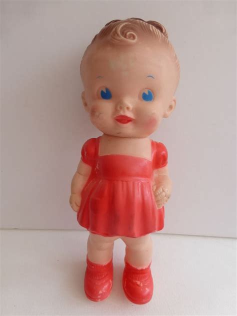 vintage ruth e newton sun rubber company squeaker doll etsy rubber company dolls girl dolls