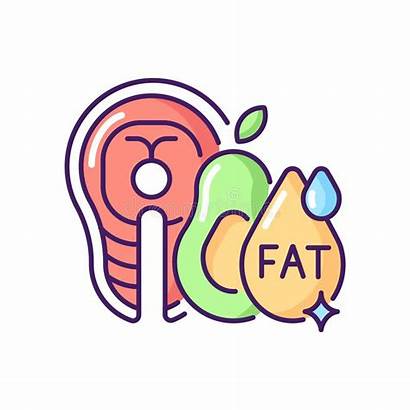 Fats Nourishment Dietary Rgb Icon Digestion Vegetable