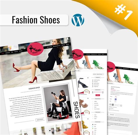 Shoes Website Templates Fashion Shoes Wordpress Theme Webcodemonster