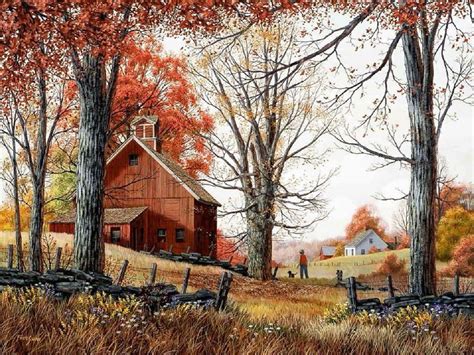 Autumn Farm Scene Fall Beauty Pinterest