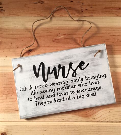 Nurse Wood Sign Wooden Sign Nurse Gift 5.25 X | Etsy | Nurse