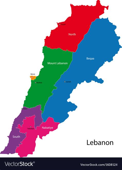 Lebanon Presentation Map Vector Maps Images And Photos Finder