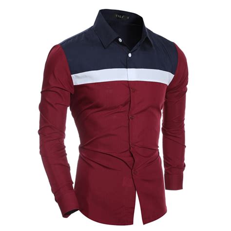 New Winter Mens Casual Fashion Color Slim Shirt In T Shirts From Mens