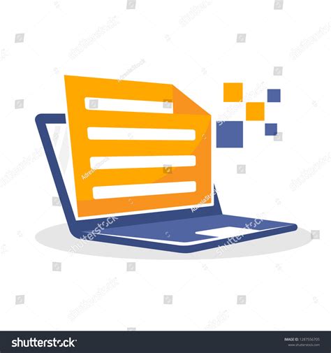 Vector Illustration Icon Concept Accessing Online Vector De Stock