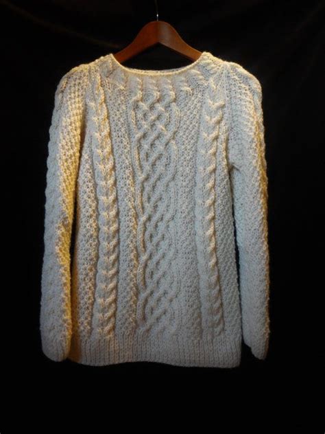 Hand Knit Wool Sweater Etsy Sweaters Hand Knitting Wool Sweaters