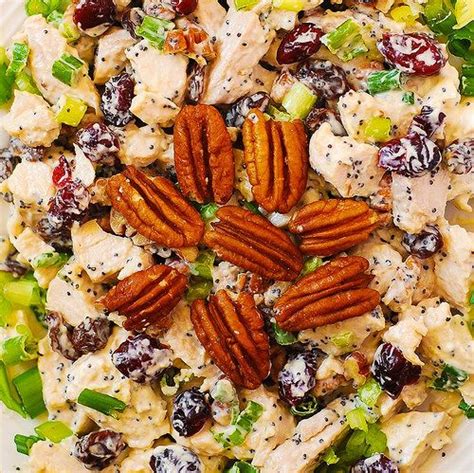 Cranberry Pecan Chicken Salad With Poppy Seed Dressing Pecan Chicken