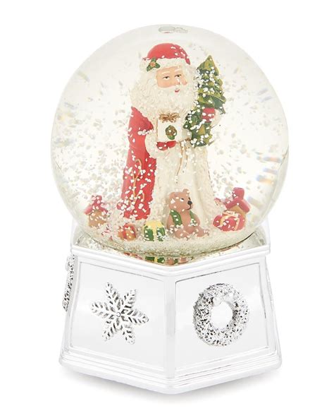 Spode Christmas Santa Musical Snow Globe One Size Snow Globes
