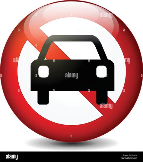 No Cars Allowed Sign Stock Vector Images Alamy