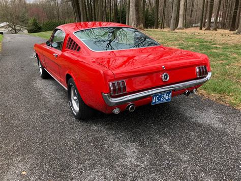 Rangoon Red 1965 Ford Mustang Fastback C Code 4 Speed 38500