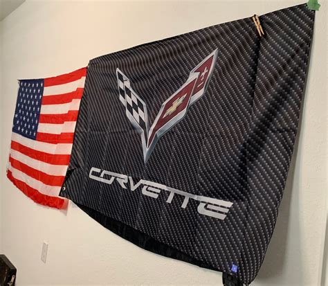 Chevrolet Corvette C7 Carbon Fiber Looking Flag Banner 3 X 5 Etsy