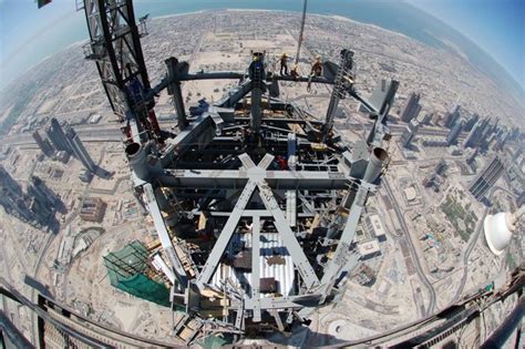 View of Earth from Top of Burj Khalifa ...
