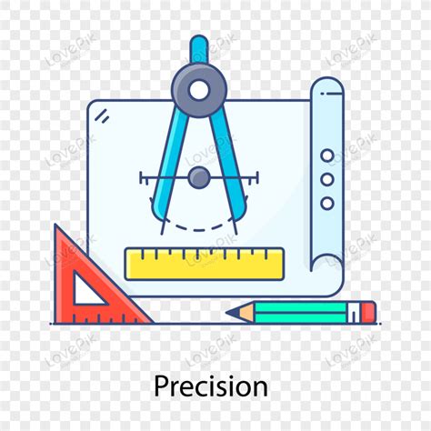 Geometric Tool Flat Outline Icon Of Precision Flat Geometric Icon