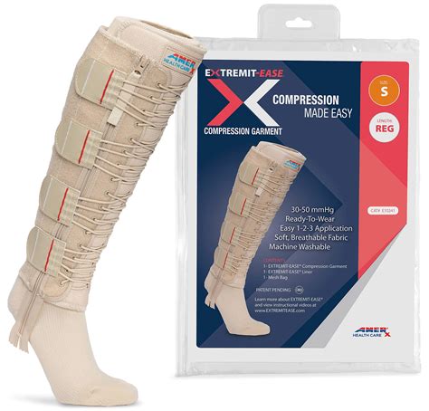Extremit Ease Compression Garment 30 50 Mmhg Lower Leg Compression Wrap