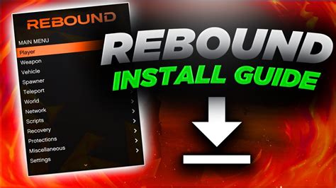 How To Setup The Rebound Mod Menu Gta Online Youtube