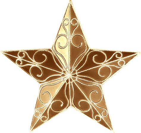 Golden Christmas Star Png Free Image Png All