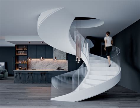 51 Spiral Staircase Designs That Build A Unique Twist Concrete Design