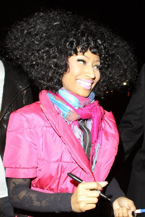 Nicki Minaj Curly, Teased Black Afro Hairstyle | Steal Her ...