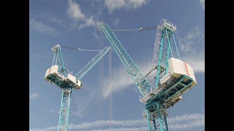 Tall Freestanding Tower Cranes Youtube