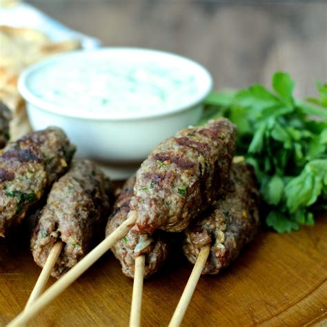 Dining With The Doc Beef Kofta Kebabs With Tzatziki Sauce The Foodie
