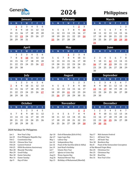 2024 Holiday Calendar Philippines Capital One Kora Sharleen
