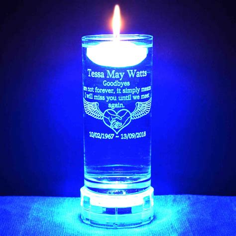 Floating Candle Custom Memorial Candle 12 Creationsbycrispy