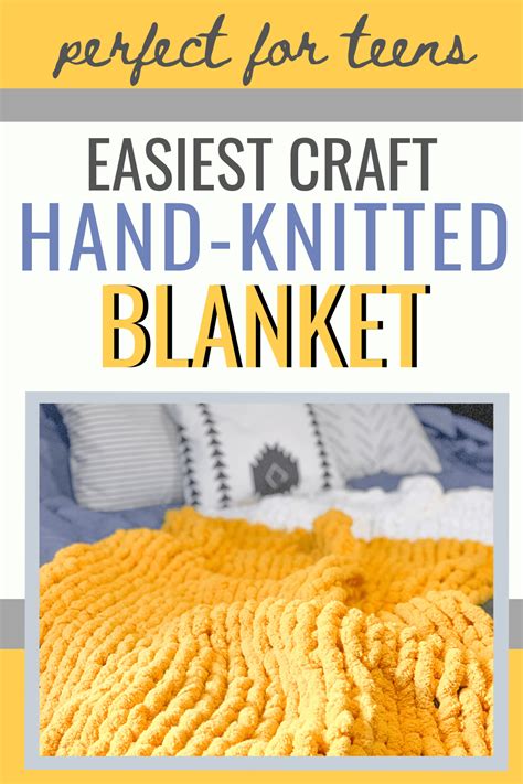How To Hand Knit A Blanket In 1 Hour Easy To Follow Tutorial Learn