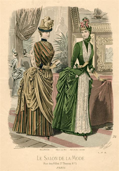 Le Salon De La Mode 1884 Victorian Illustration Victorian Era