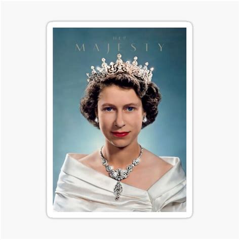 Queen Elizabeth Ii Sdfafawer Sticker For Sale By Juliebmiles