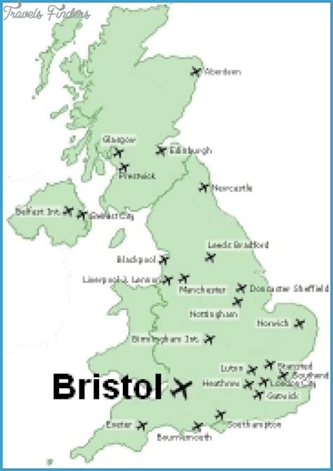 England Map Airports Travelsfinderscom