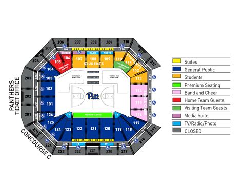 Peterson Events Center Seating Chart Center Seating Chart